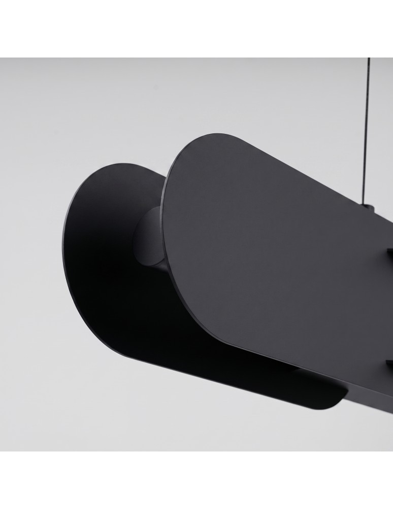 Thoro Lampa wisząca CHAIN 91 czarna LED 3000K TH.785