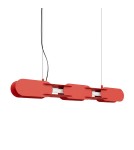 Thoro Lampa wisząca CHAIN 91 czerwona LED 3000K TH.786