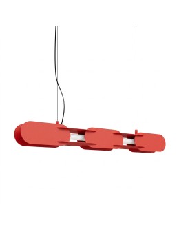 Thoro Lampa wisząca CHAIN 91 czerwona LED 3000K TH.786