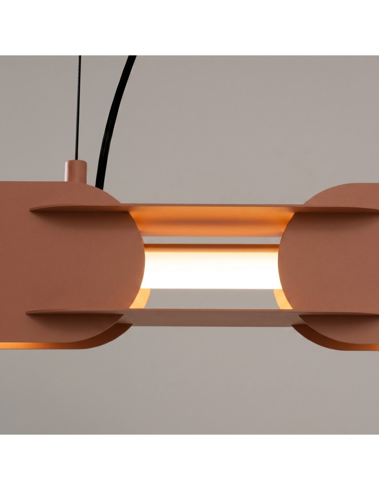 Thoro Lampa wisząca CHAIN 91 mocca LED 3000K TH.787