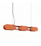 Thoro Lampa wisząca CHAIN 91 ochra czerwona LED 3000K TH.788