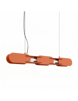 Thoro Lampa wisząca CHAIN 91 ochra czerwona LED 3000K TH.788