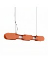 Thoro Lampa wisząca CHAIN 91 ochra czerwona LED 3000K TH.788