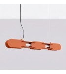 Thoro Lampa wisząca CHAIN 91 ochra czerwona LED 3000K TH.788