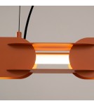 Thoro Lampa wisząca CHAIN 91 ochra czerwona LED 3000K TH.788
