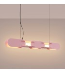 Thoro Lampa wisząca CHAIN 91 różowa LED 3000K TH.789