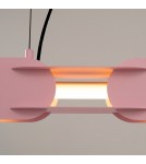 Thoro Lampa wisząca CHAIN 91 różowa LED 3000K TH.789