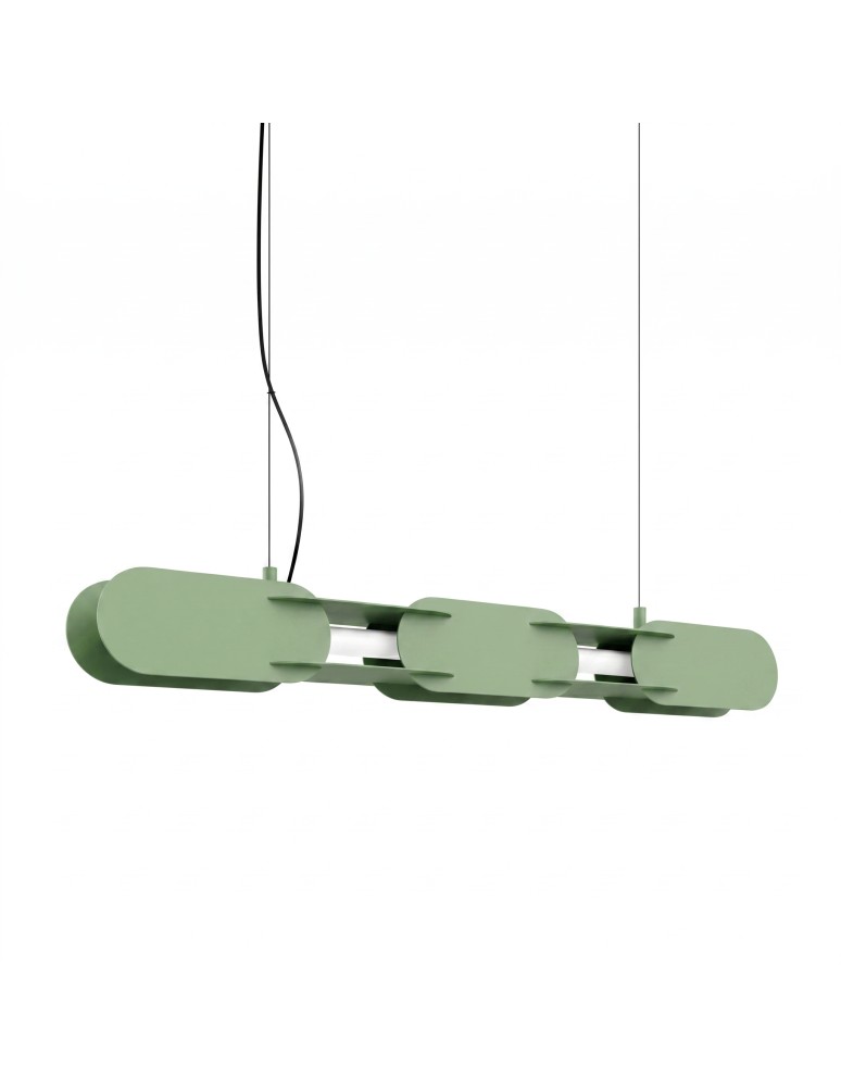 Thoro Lampa wisząca CHAIN 91 szałwiowa LED 3000K TH.790