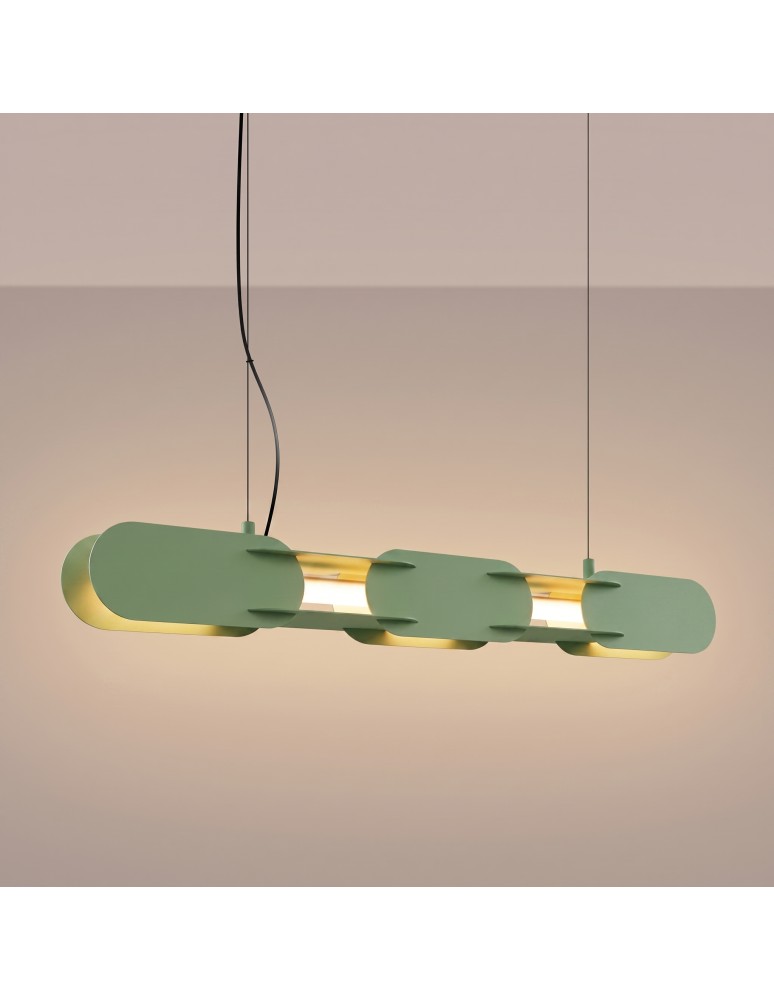 Thoro Lampa wisząca CHAIN 91 szałwiowa LED 3000K TH.790