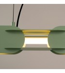 Thoro Lampa wisząca CHAIN 91 szałwiowa LED 3000K TH.790