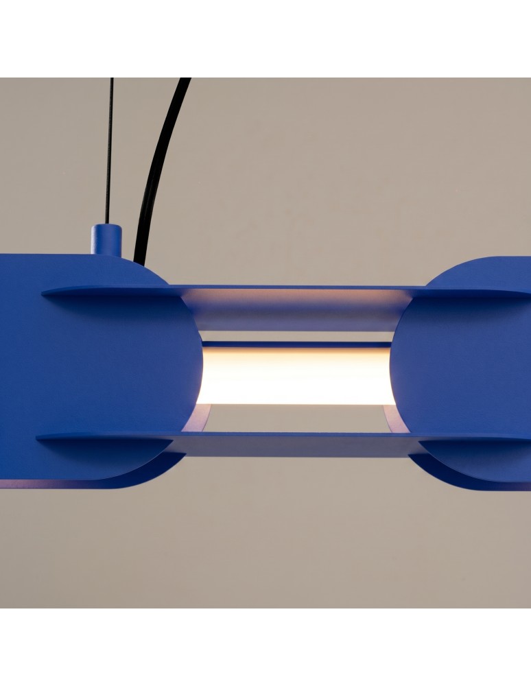 Thoro Lampa wisząca CHAIN 91 ultramaryna LED 3000K TH.792