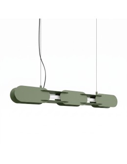 Thoro Lampa wisząca CHAIN 91 zielona oliwka LED 3000K TH.793