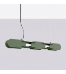 Thoro Lampa wisząca CHAIN 91 zielona oliwka LED 3000K TH.793