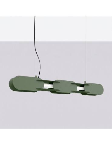 Thoro Lampa wisząca CHAIN 91 zielona oliwka LED 3000K TH.793 - product 2