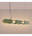 Thoro Lampa wisząca CHAIN 91 zielona oliwka LED 3000K TH.793