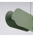 Thoro Lampa wisząca CHAIN 91 zielona oliwka LED 3000K TH.793