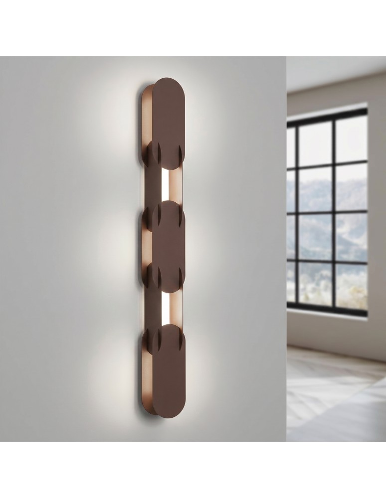 Thoro Kinkiet CHAIN 91 brązowy LED 4000K TH.795