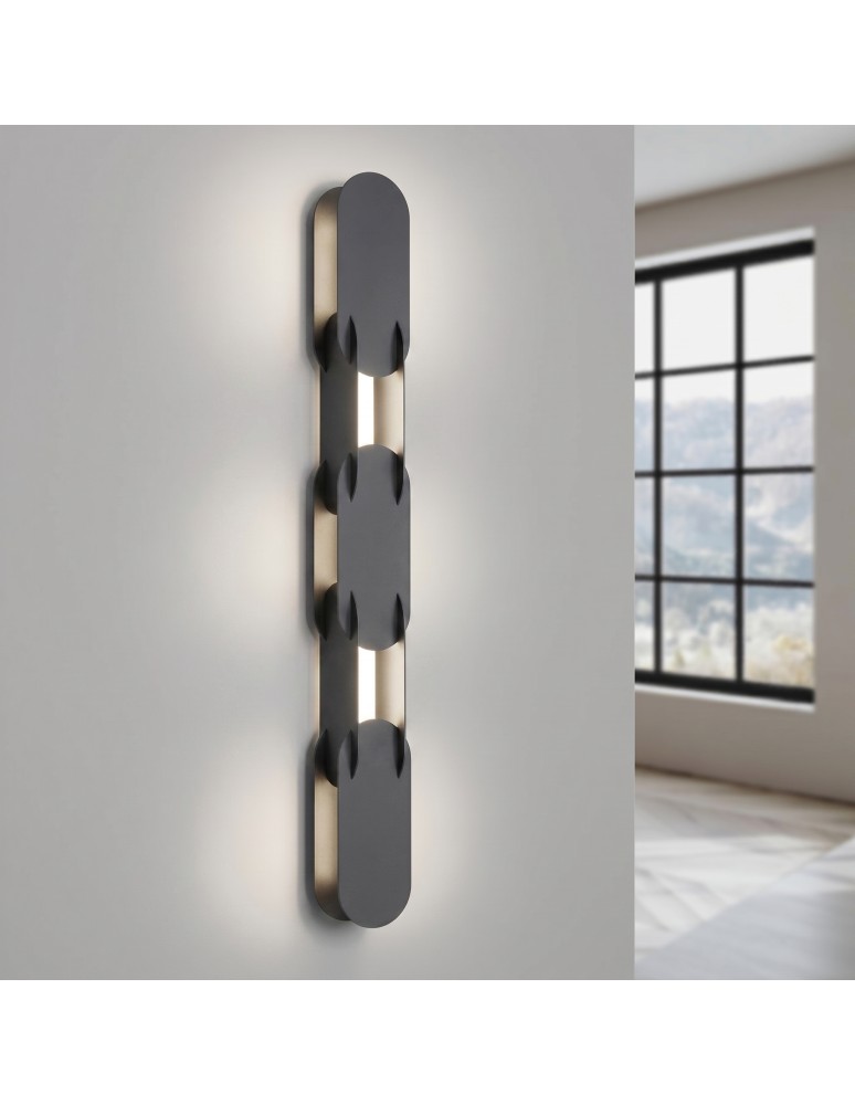 Thoro Kinkiet CHAIN 91 czarny LED 4000K TH.800