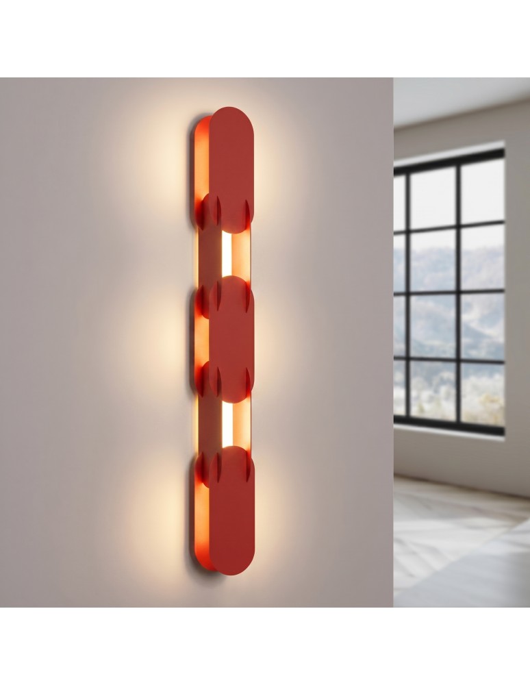 Thoro Kinkiet CHAIN 91 czerwony LED 4000K TH.801