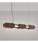 Thoro Lampa wisząca CHAIN 91 brązowa LED 4000K TH.810