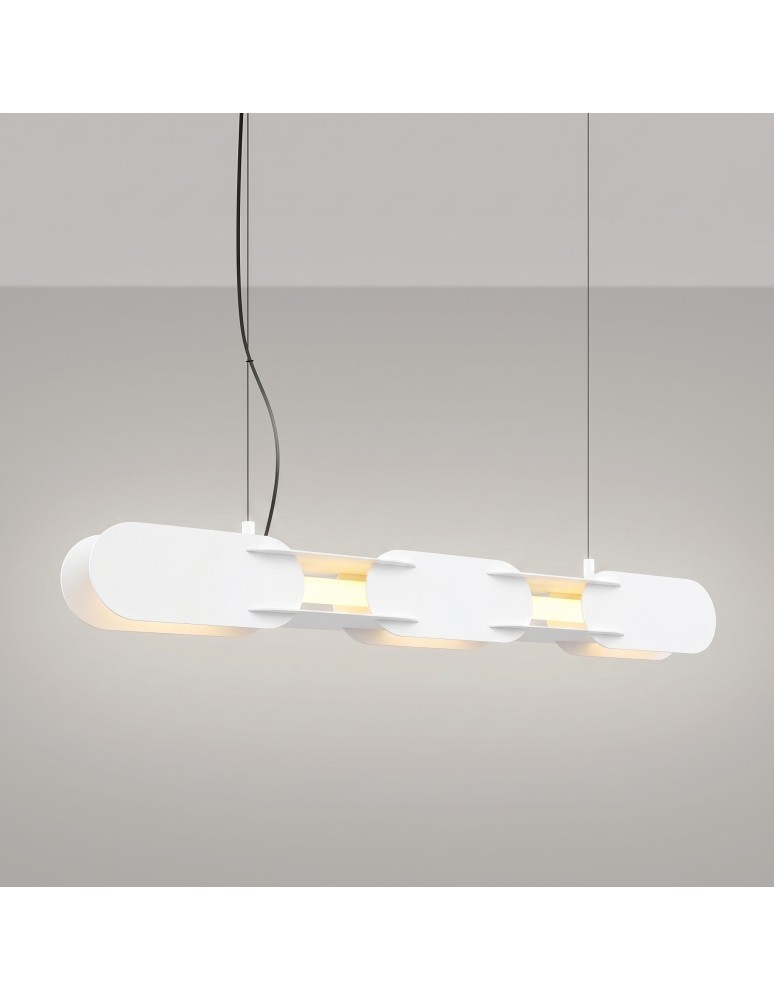 Thoro Lampa wisząca CHAIN 91 biała LED 4000K TH.811