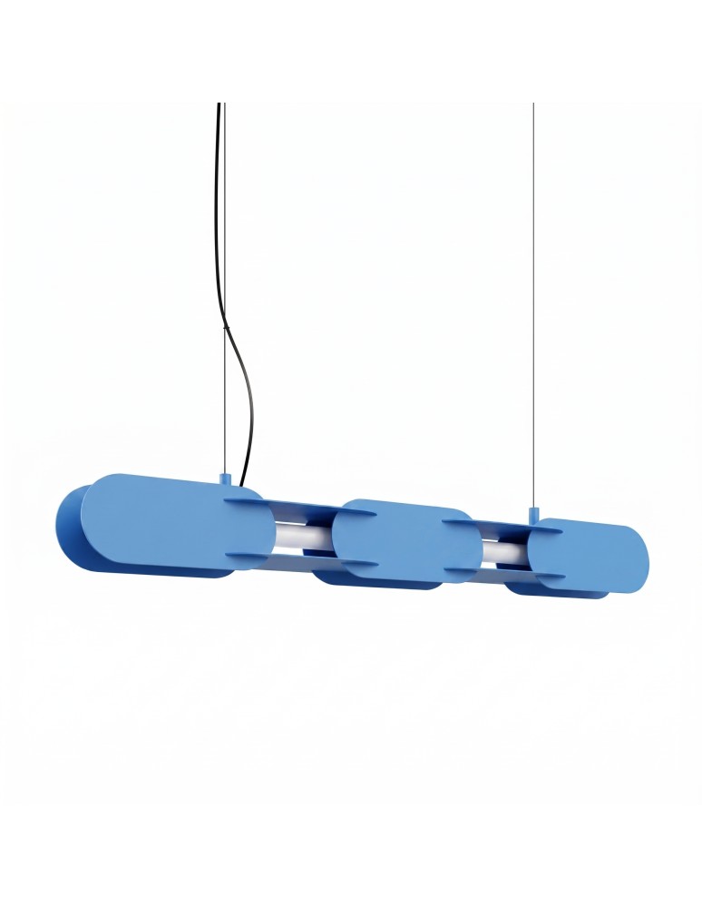 Thoro Lampa wisząca CHAIN 91 błękitna LED 4000K TH.812