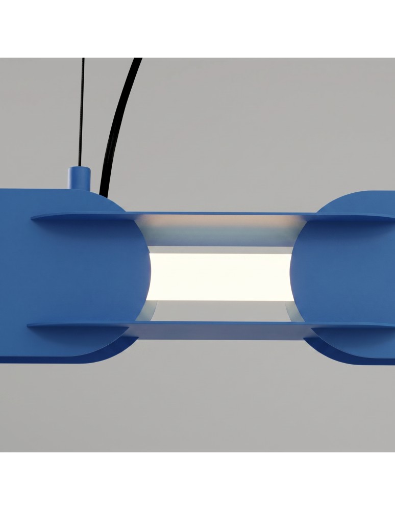 Thoro Lampa wisząca CHAIN 91 błękitna LED 4000K TH.812