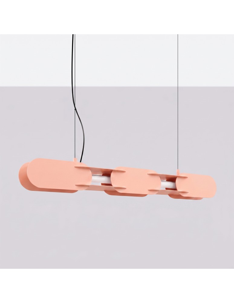 Thoro Lampa wisząca CHAIN 91 brzoskwiniowa LED 4000K TH.813