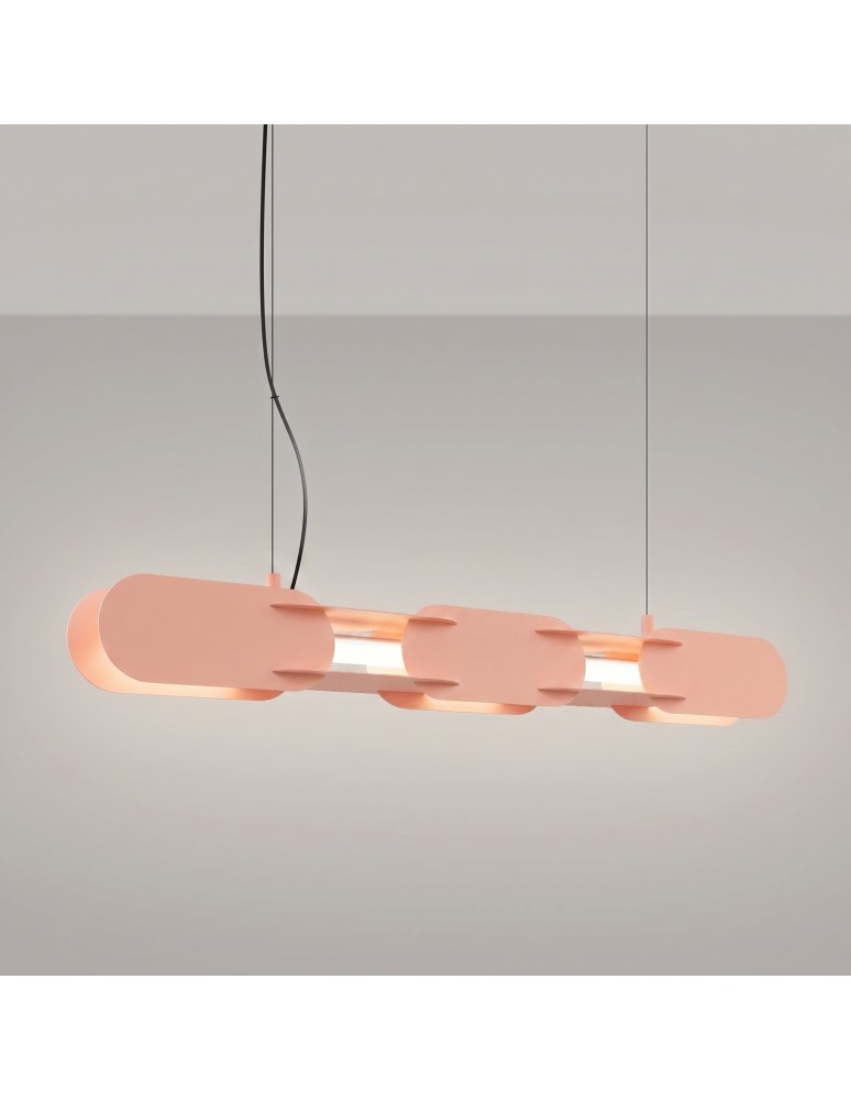 Thoro Lampa wisząca CHAIN 91 brzoskwiniowa LED 4000K TH.813