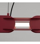 Thoro Lampa wisząca CHAIN 91 burgund LED 4000K TH.814