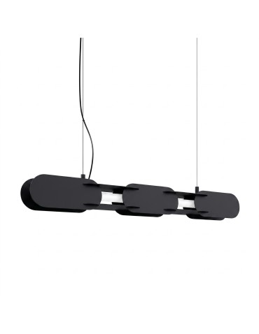 Thoro Lampa wisząca CHAIN 91 czarna LED 4000K TH.815
