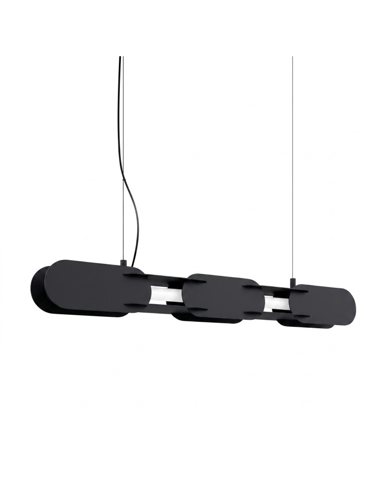 Thoro Lampa wisząca CHAIN 91 czarna LED 4000K TH.815