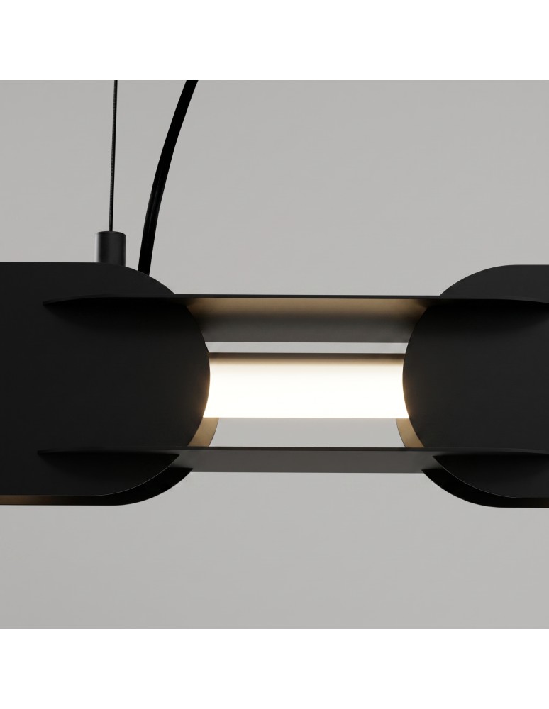 Thoro Lampa wisząca CHAIN 91 czarna LED 4000K TH.815