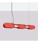 Thoro Lampa wisząca CHAIN 91 czerwona LED 4000K TH.816