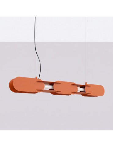 Thoro Lampa wisząca CHAIN 91 ochra czerwona LED 4000K TH.818 - product 2
