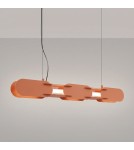 Thoro Lampa wisząca CHAIN 91 ochra czerwona LED 4000K TH.818