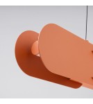 Thoro Lampa wisząca CHAIN 91 ochra czerwona LED 4000K TH.818