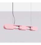 Thoro Lampa wisząca CHAIN 91 różowa LED 4000K TH.819