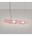 Thoro Lampa wisząca CHAIN 91 różowa LED 4000K TH.819