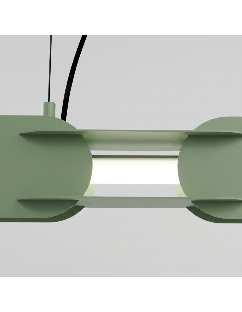 Thoro Lampa wisząca CHAIN 91 szałwiowa LED 4000K TH.820