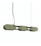 Thoro Lampa wisząca CHAIN 91 zielona oliwka LED 4000K TH.823