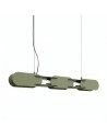 Thoro Lampa wisząca CHAIN 91 zielona oliwka LED 4000K TH.823