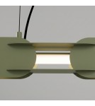 Thoro Lampa wisząca CHAIN 91 zielona oliwka LED 4000K TH.823