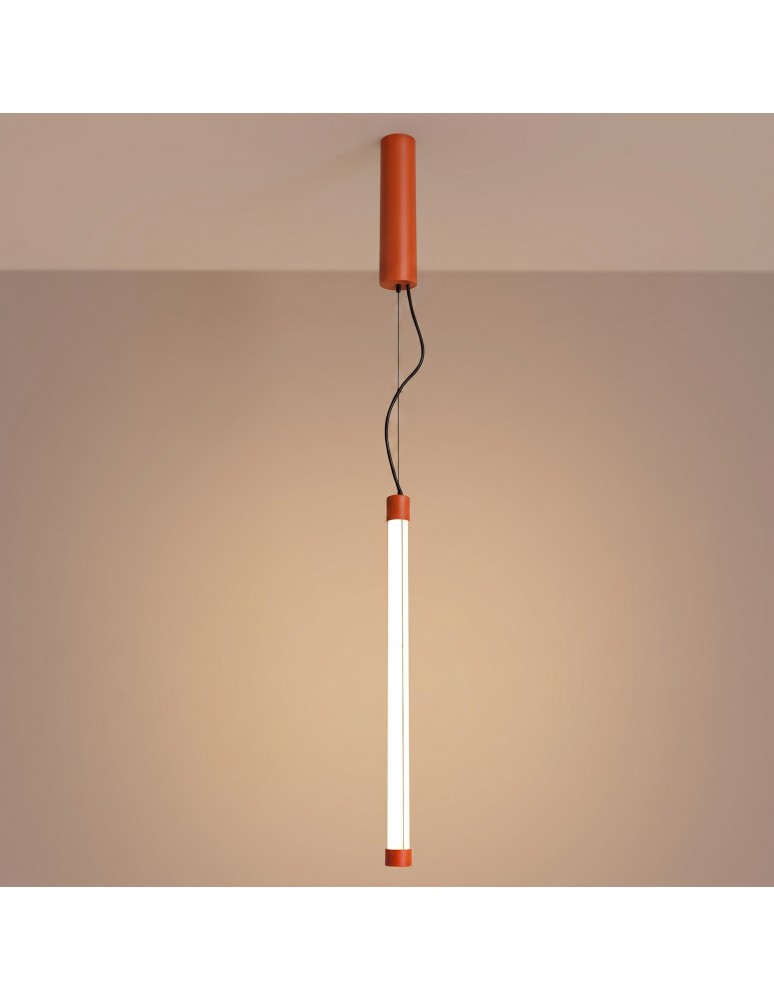 Thoro Lampa wisząca TRANG 50 ochra czerwona LED 3000K TH.833