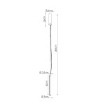 Thoro Lampa wisząca TRANG 50 taupe LED 3000K TH.836
