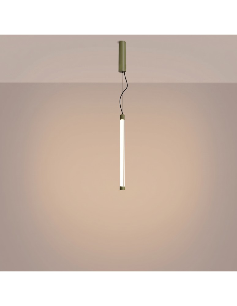 Thoro Lampa wisząca TRANG 50 zielona oliwka LED 3000K TH.838