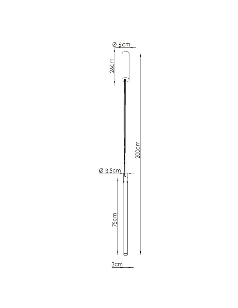 Thoro Lampa wisząca TRANG 75 beżowa LED 3000K TH.840