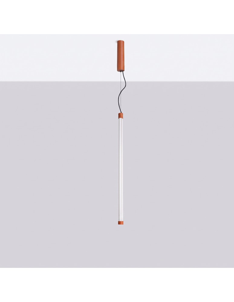 Thoro Lampa wisząca TRANG 75 ochra czerwona LED 3000K TH.848