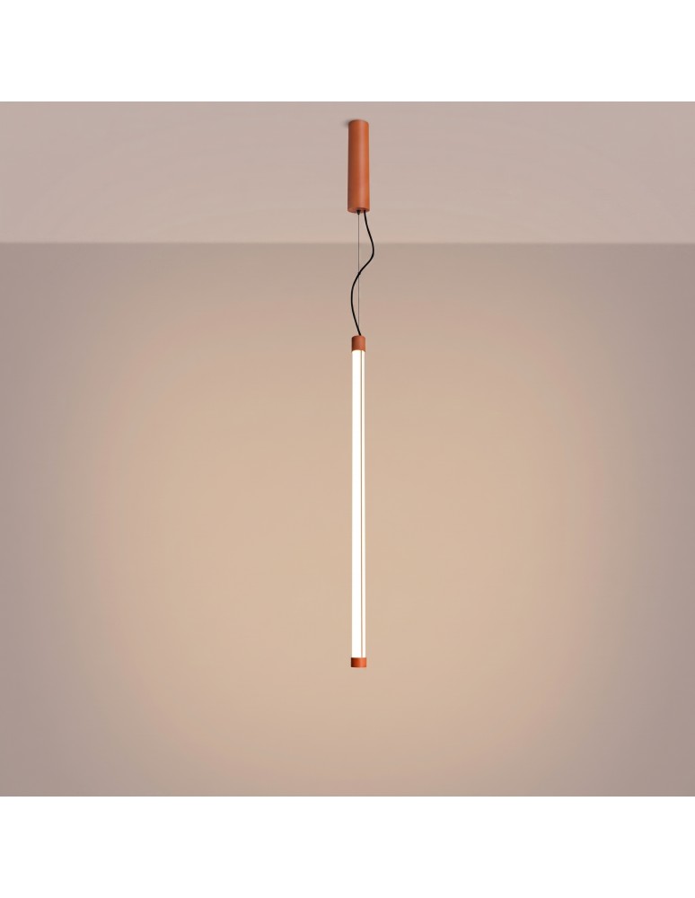 Thoro Lampa wisząca TRANG 75 ochra czerwona LED 3000K TH.848