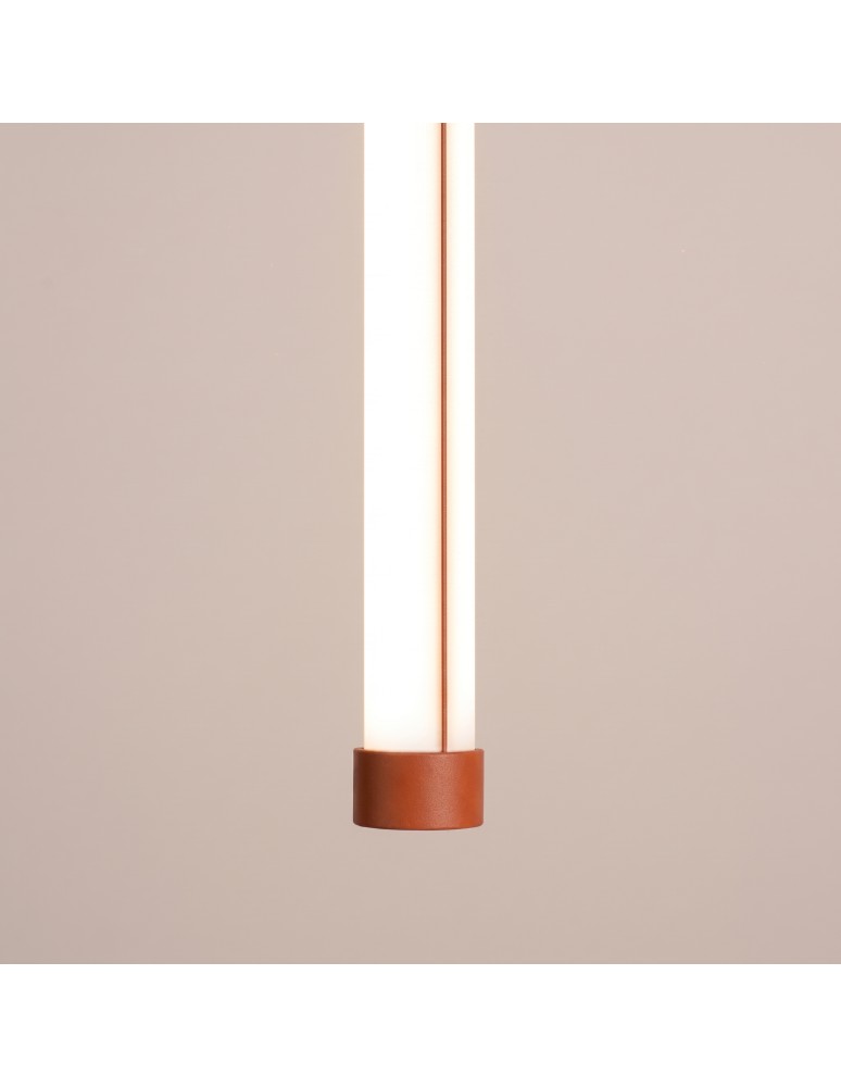 Thoro Lampa wisząca TRANG 75 ochra czerwona LED 3000K TH.848